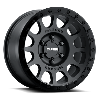 Method MR305 NV 18x9 18mm Offset 8x170 130.81mm CB Matte Black/Gloss Black Lip Wheel
