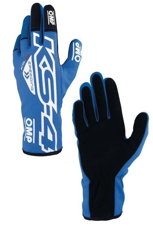 OMP KS-4 KART GLOVES YELLOW / BLACK SZ 6 (KIDS)
