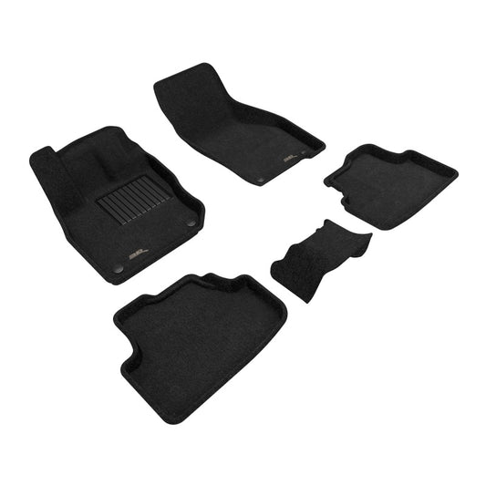 3D MAXpider 22-26 Audi A3/S3/RS3 Elegant 1st & 2nd Row Floor Mat - Black (5pc)