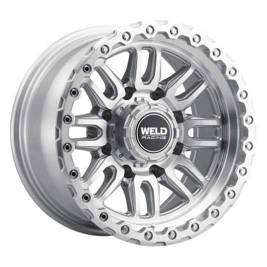Weld Off-Road Swift 17x9in - 8x170 BP - ET-12 - 125.1mm CB - Gloss Silver Machined Wheel & Ring