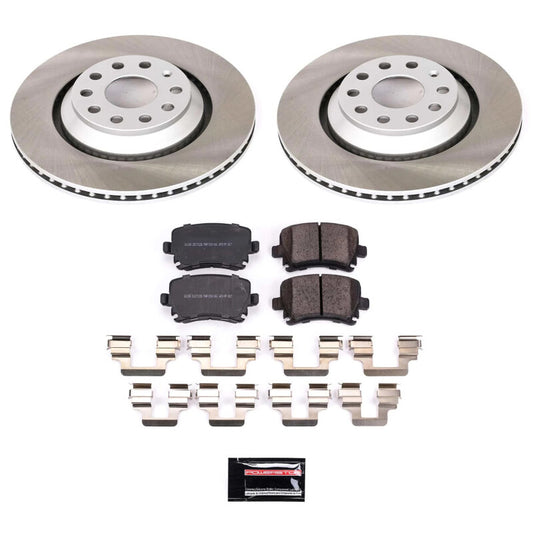 Power Stop 2008 Volkswagen R32 Rear Semi-Coated Rotor Kit