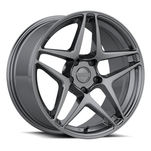 Kansei K15G Astro 19x8.5in / 5x114.3 BP / 35mm Offset / 73.1mm Bore - Gunmetal Wheel