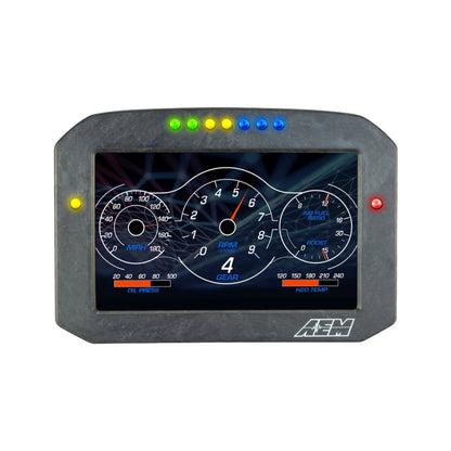 AEM CD-7G Carbon Flush Digital Dash Display w/ Internal 20Hz GPS & Antenna