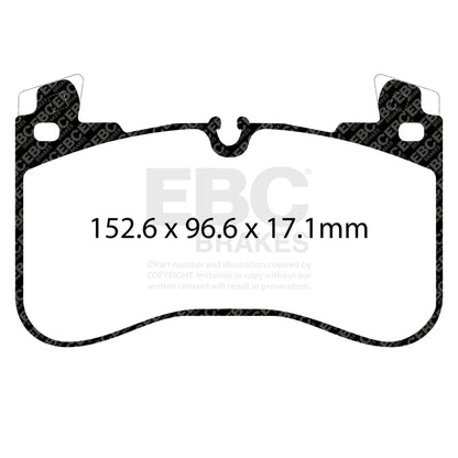 EBC 2020+ Land Rover Defender 90 P300 2.0T Extra Duty Front Brake Pads