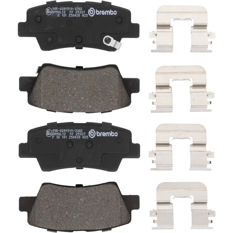Brembo OE 21-23 Hyundai Kona/19-24 Kona Electric/19-21 Veloster Low-Met Brake Pad - Rear