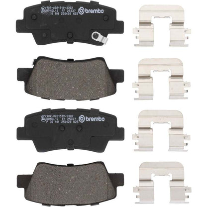 Brembo OE 21-23 Hyundai Kona/19-24 Kona Electric/19-21 Veloster Low-Met Brake Pad - Rear