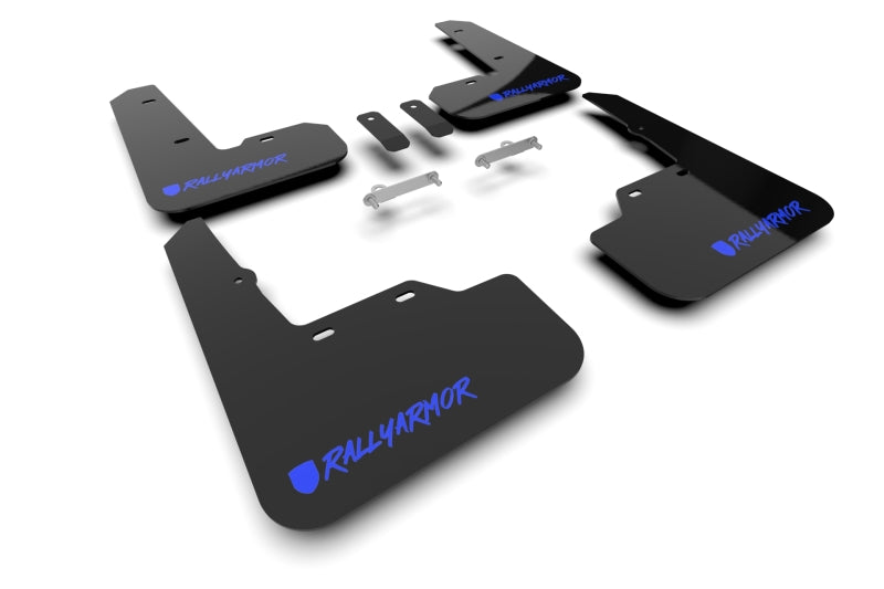 Rally Armor 2022+ Subaru WRX Black UR Mud Flap Altered Font Blue Logo