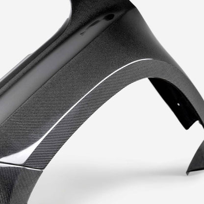 Seibon 2022 Nissan Frontier MB-Style Carbon Front Fibers Pair (2in rise 4in Wider)