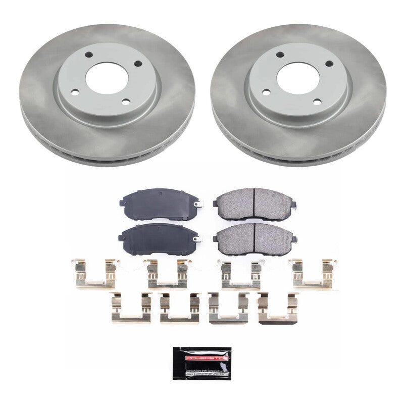 Power Stop 07-12 Nissan Versa Front Semi-Coated Rotor Kit