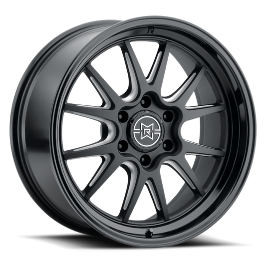 Method Raised MR802 20x10 / 5x5 BP / -18mm Offset / 71.5mm Bore - Double Black Milled Wheel