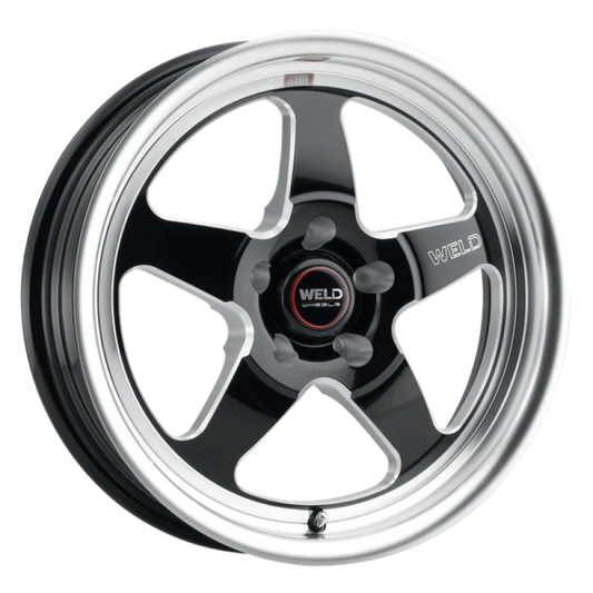 Weld S155 17x10 Ventura Drag 5x120 ET42 BS7.25 Gloss BLK MIL DIA 78.1