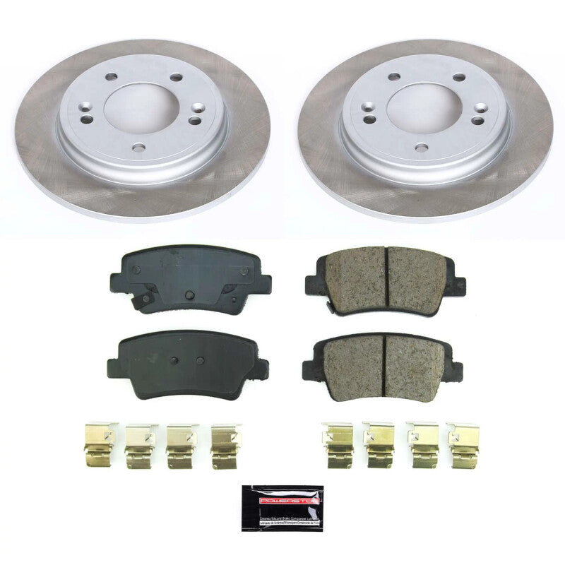 Power Stop 21-23 Hyundai Elantra Rear Semi-Coated Rotor Kit