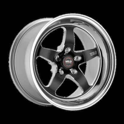 Weld S71 18x9.5 / 5x4.5 BP / 6.2in. BS Black Wheel (Medium Pad) - Non-Beadlock