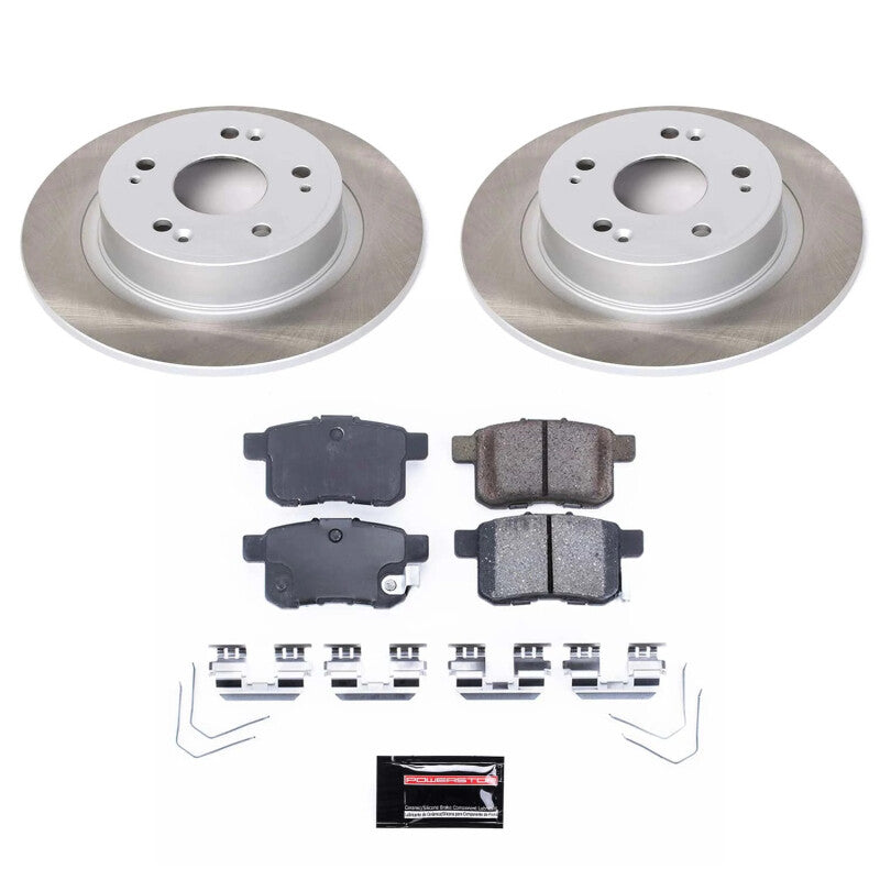 Power Stop 11-17 Honda Accord Rear Semi-Coated Rotor Kit