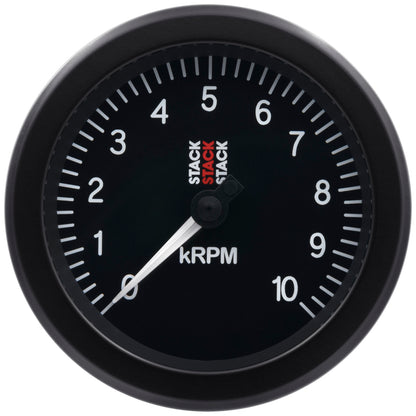 Autometer Stack Sport 88mm 0-10K RPM Tachometer - Black