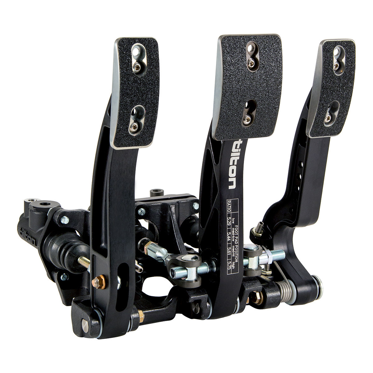 Tilton Racing - 800-Series 3-Pedal Floor Mount Pedal Assembly