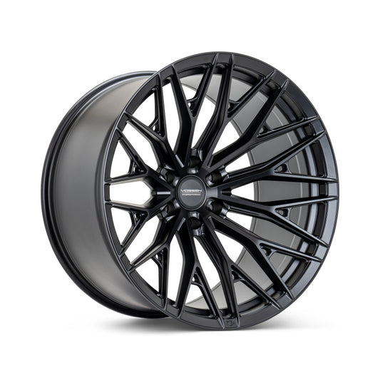 Vossen HFX-6 18x9 - 6x135 - ET0 - Super Deep Face - 87.1 - Satin Black Wheel
