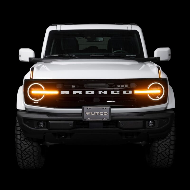 Putco 22-24 Ford Bronco Luminix DRL LED Light Hood Limb Riser (Factory Hood Side Hinge Replacments)