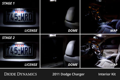 Diode Dynamics 11-23 Dodge Charger Interior LED Kit Cool White Stage 1