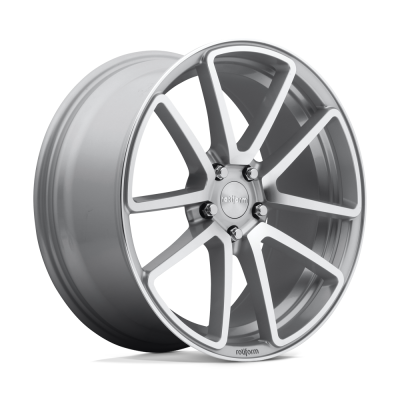 Rotiform R120 SPF Wheel 19x8.5 5x112 45 Offset - Gloss Silver Machined