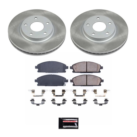 Power Stop 04-09 Nissan Quest Front Semi-Coated Rotor Kit