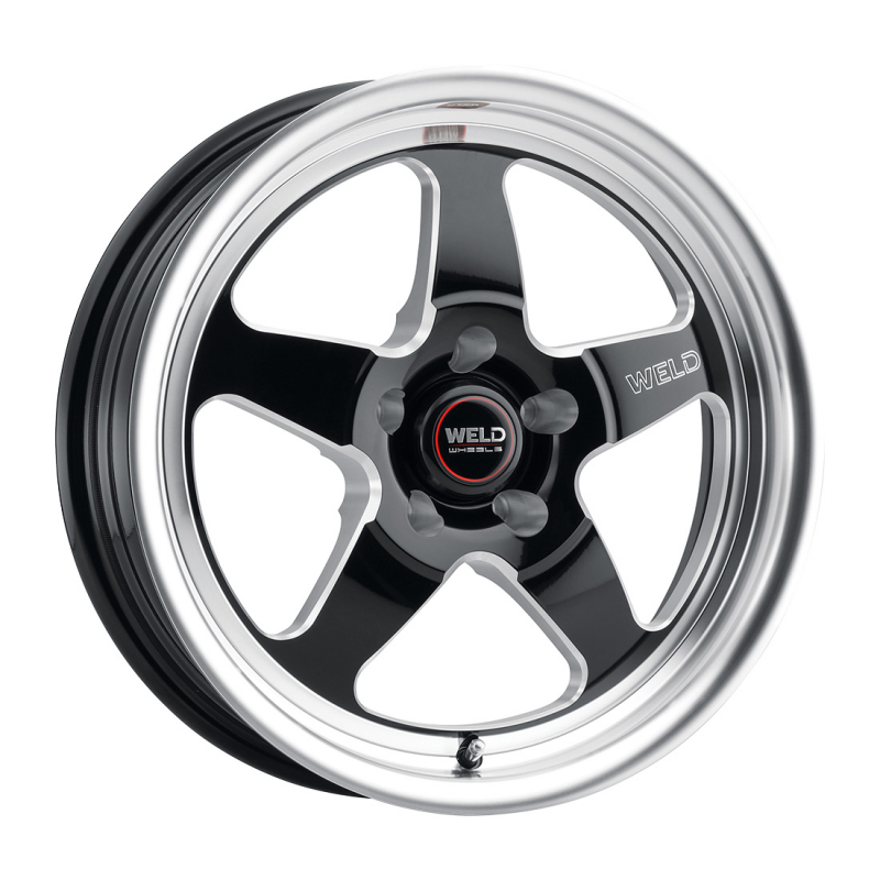 Weld S155 15x10 Ventura Drag 5x120 ET46 BS7.25 Gloss BLK MIL DIA 78.1