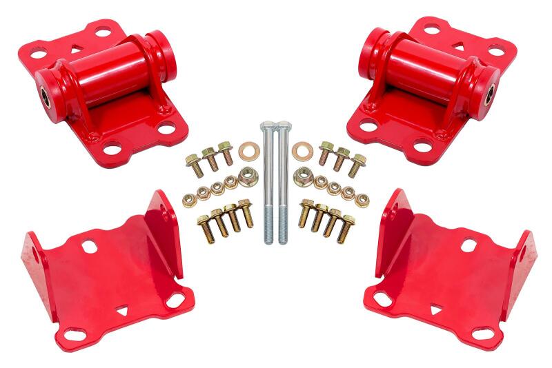 BMR 78-87 G-Body Motor Mount Kit Upper & Lower Poly - Red