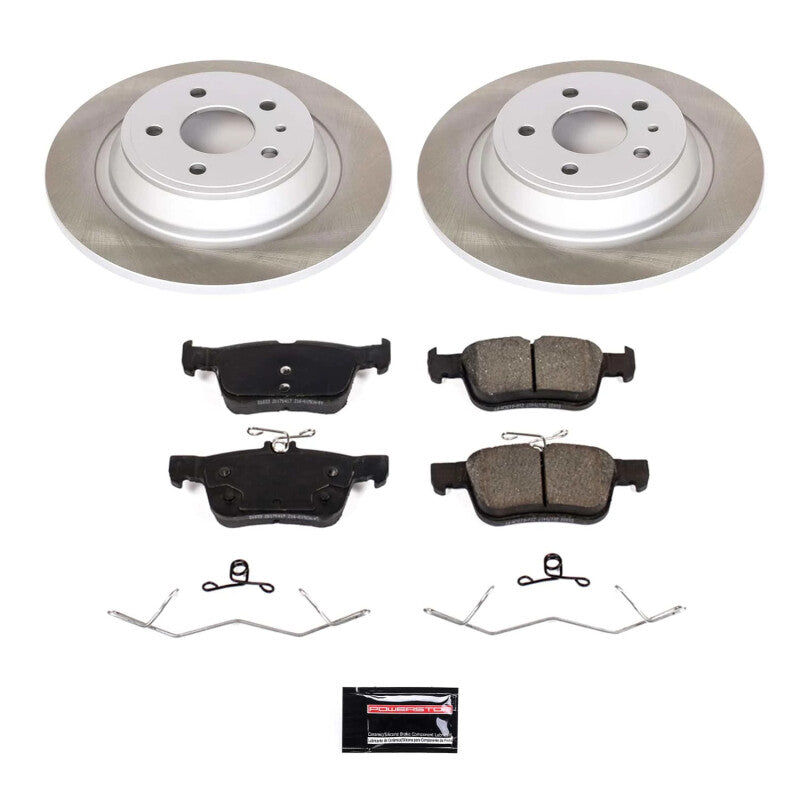 Power Stop 17-20 Ford Fusion Rear Semi-Coated Rotor Kit