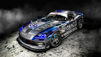 Oracle 03-09 Dodge Viper SRT-10 LED Headlight Halo Kit - UV/Purple