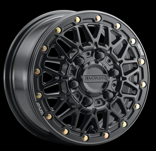 Raceline A15 Omega 15x10in / 6x139.7 BP / 25mm Offset / 78.1mm Bore - Gloss Black