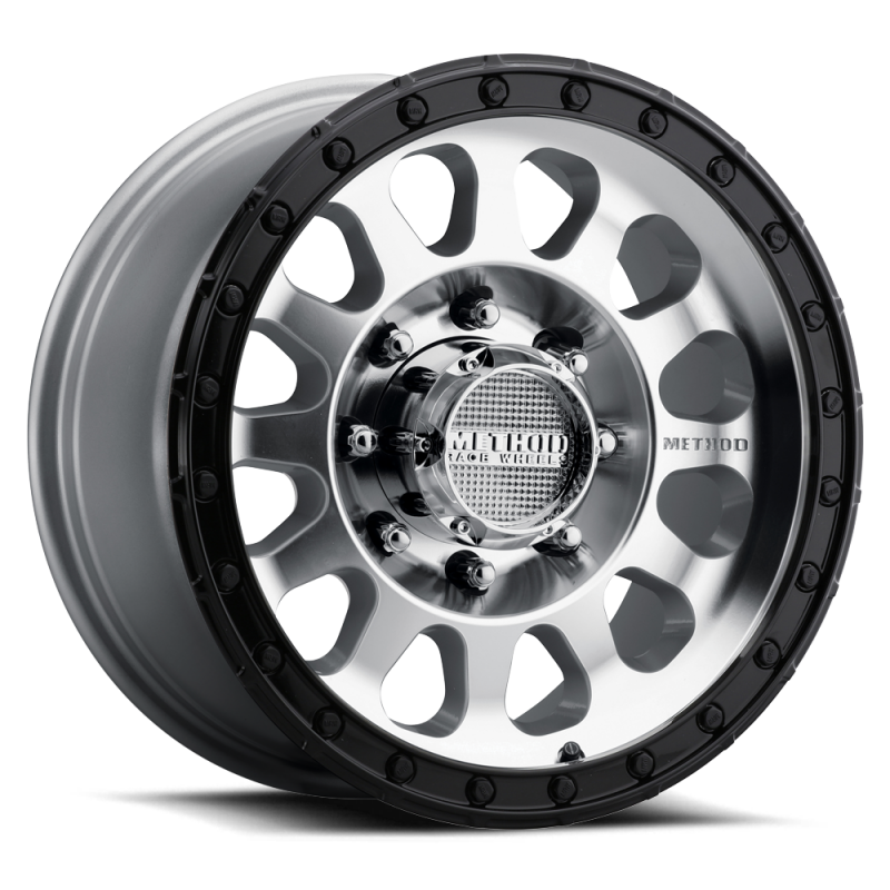 Method MR315 17x8.5 +25mm Offset 8x6.5 130.81mm CB Machined Wheel - Gloss Black Lip