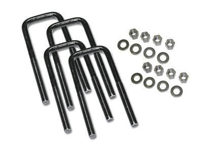 Superlift U-Bolt 4 Pack 9/16x2-1/2x8 - Square w/ Hardware