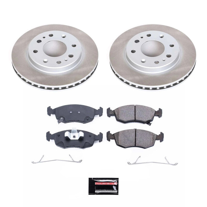 Power Stop 12-17 Fiat 500 Front Semi-Coated Rotor Kit