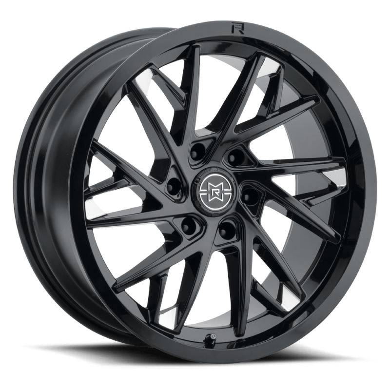 Method Raised MR801 22x12 / 6x135 BP / -40mm Offset / 87mm Bore - Gloss Black Milled Wheel