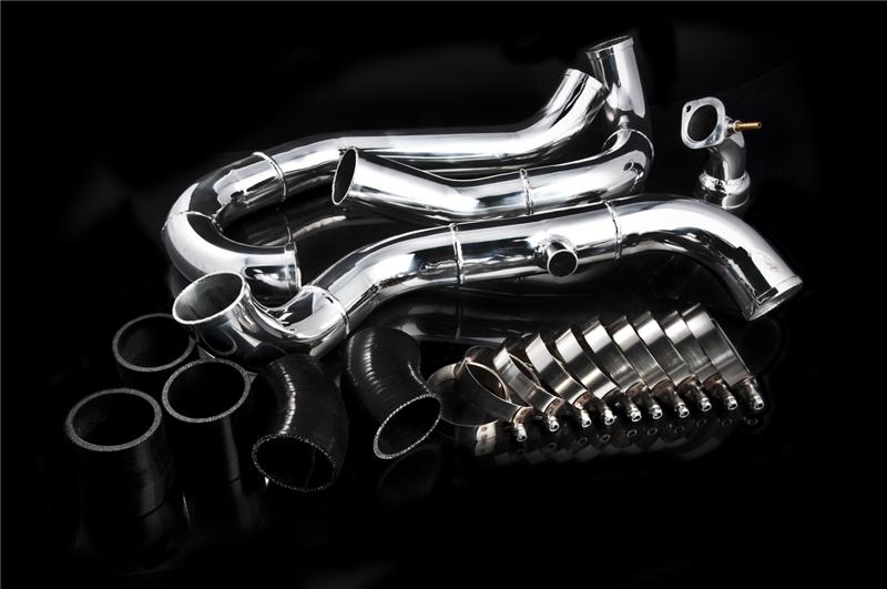 Weapon R Polished Upper Intercooler Piping for 08-10 Mitsubishi Evolution X
