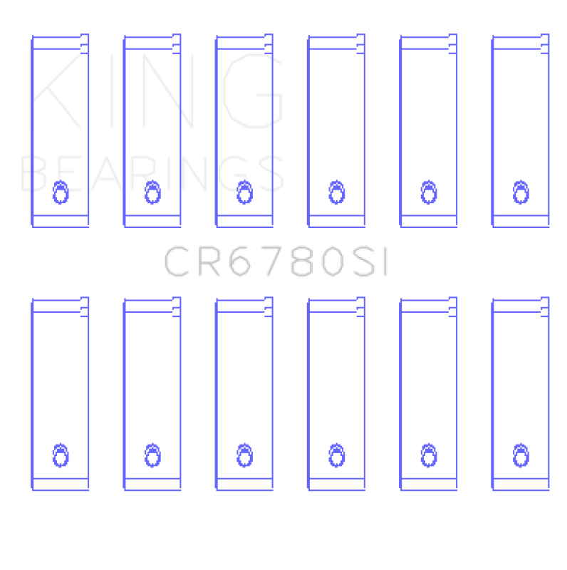 King Engine Bearings Chrysler 2.7L (Size +1.0mm) Connecting Rod Bearing Set