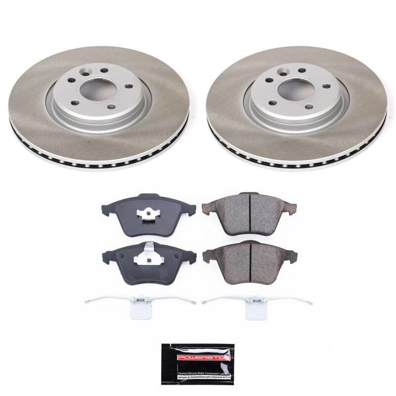 Power Stop 05-11 Volvo V50 Front Semi-Coated Rotor Kit