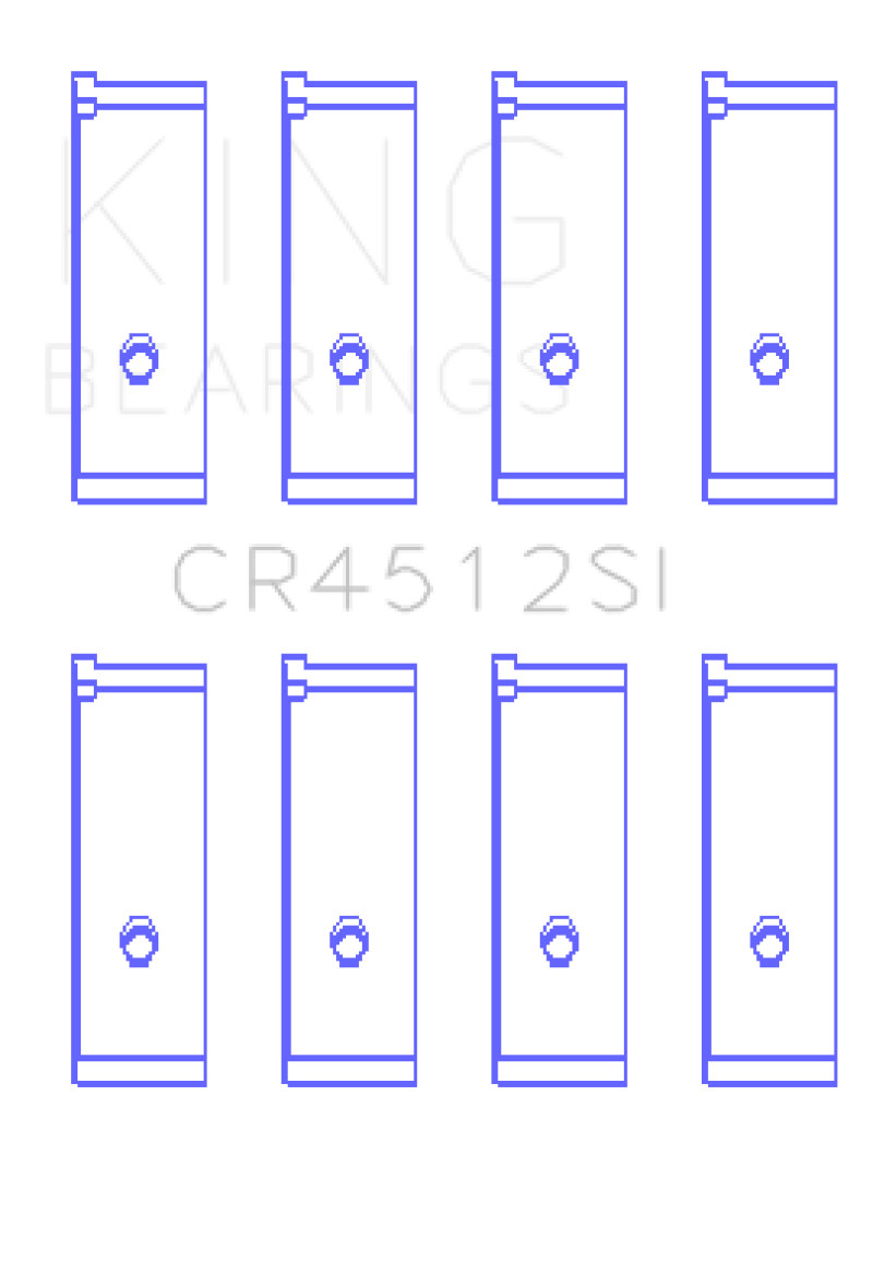 King Engine Bearings Honda D17A1/2 1.7L 16V (Size +0.25mm) Connecting Rod Bearing Set