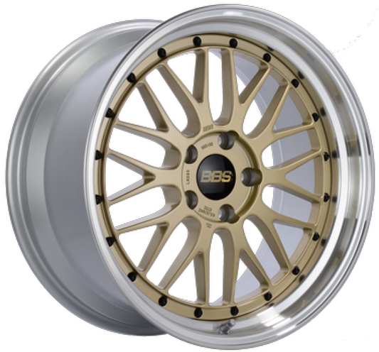 BBS LM 20x9.5 5x112 ET8 Gold Wheel 67mm PFS/Clip Required