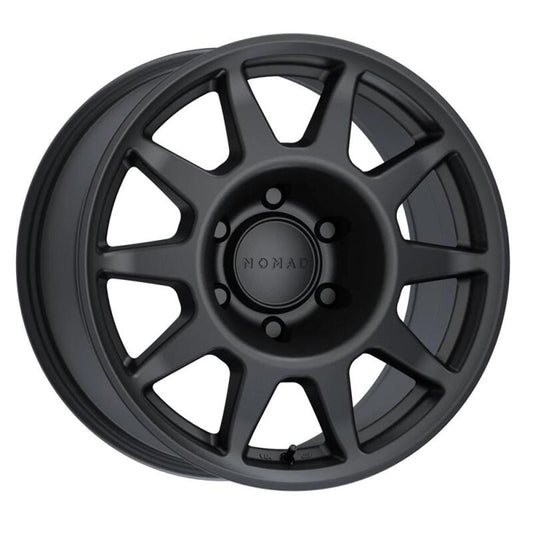 Nomad N505SB Touring 17x8.5in / 6X139.7 BP / -10mm Offset / 106.1mm Bore - Satin Black