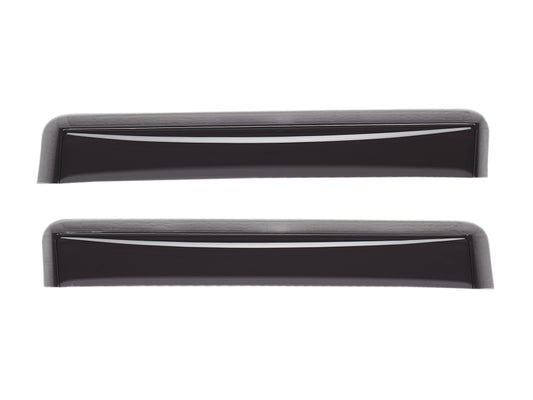 WeatherTech 2016+ Toyota Tacoma Double Cab Rear Side Window Deflectors - Dark Smoke