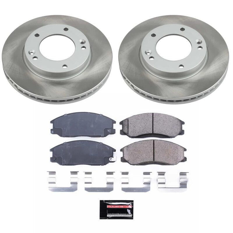 Power Stop 07-09 Kia Sorento Front Semi-Coated Rotor Kit