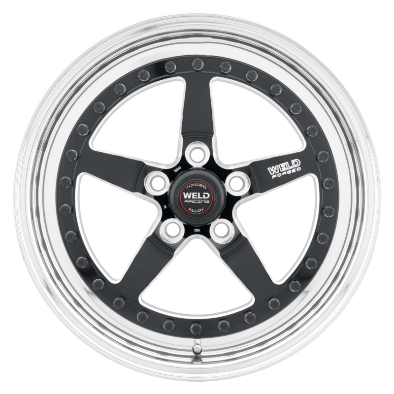 Weld Weldstar 17x5 / 5x4.5 BP / 2.2in. BS Black Wheel - High Pad