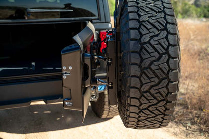 DV8 Offroad 18-23 Jeep Wrangler JL MTO Series Bumper Spare Tire Swing Gate