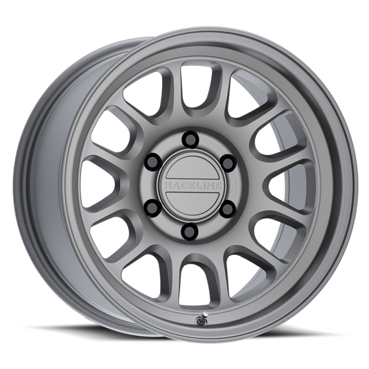 Raceline 958T Rogue 16x8in / 5x139.7 BP / 0mm Offset / 106.5mm Bore - Titanium Wheel