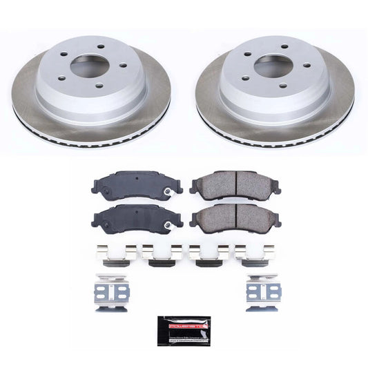 Power Stop 2003 GMC Sonoma Rear Semi-Coated Rotor Kit