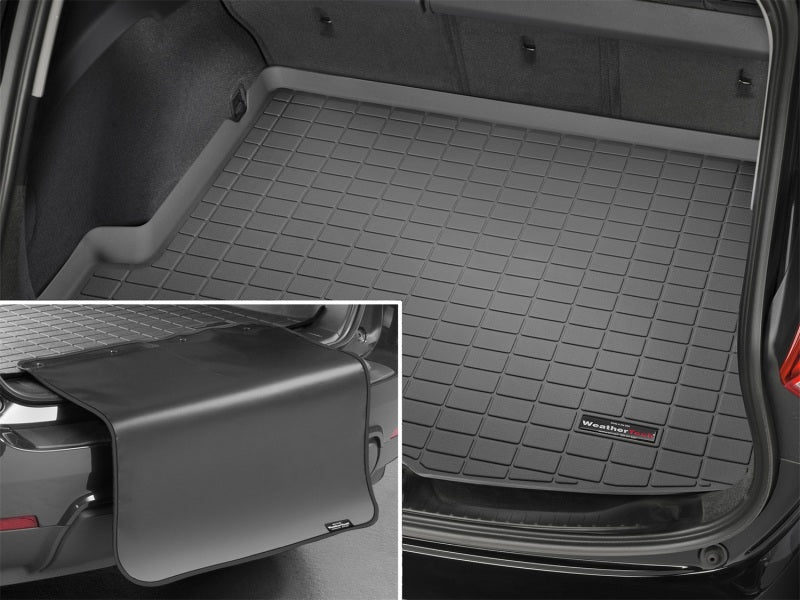 WeatherTech 25-26 Porsche Panamera E-Hybrid Trunk Cargo Liner w/Bumper Protector - Black