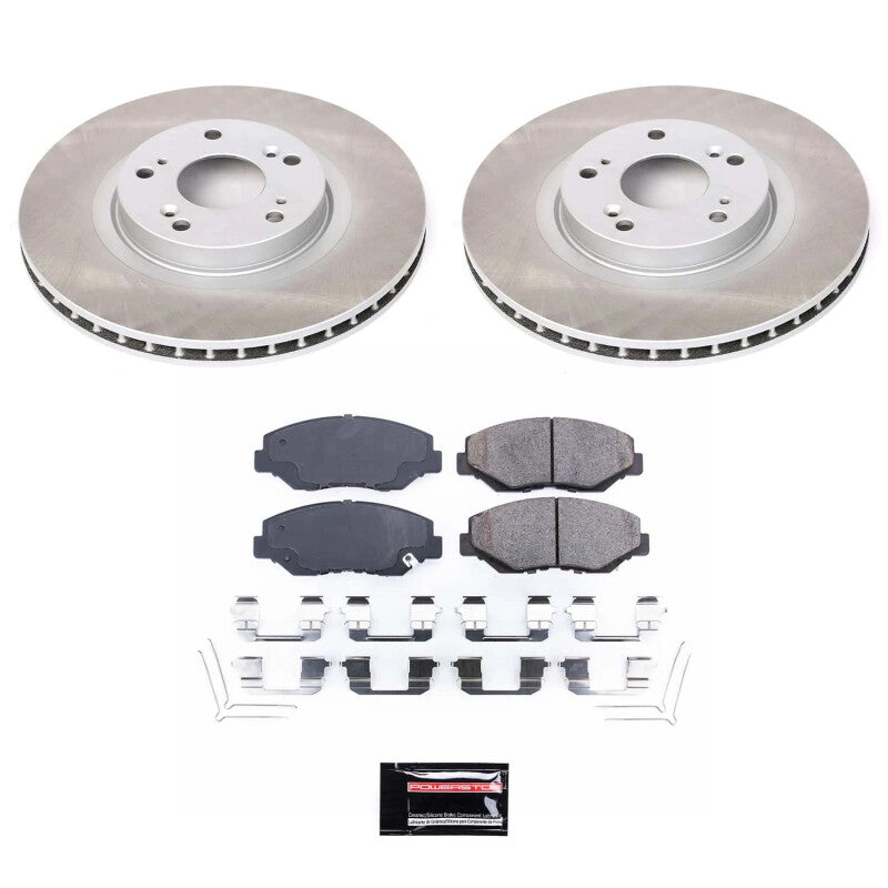 Power Stop 12-15 Honda Civic Front Semi-Coated Rotor Kit