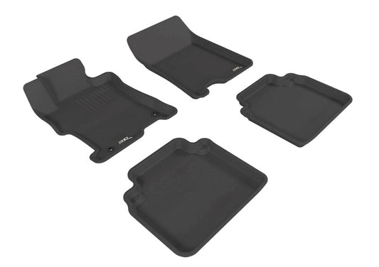 3D MAXpider 08-12 Honda Accord Sedan Kagu Black Full Set