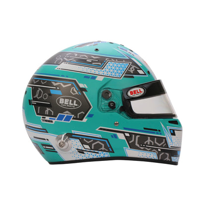 Bell Helmet Rs7 Stamina Anthracite/Aquamarine (Hans) 59(7 3/8) Fia8859-2024/Sa2025